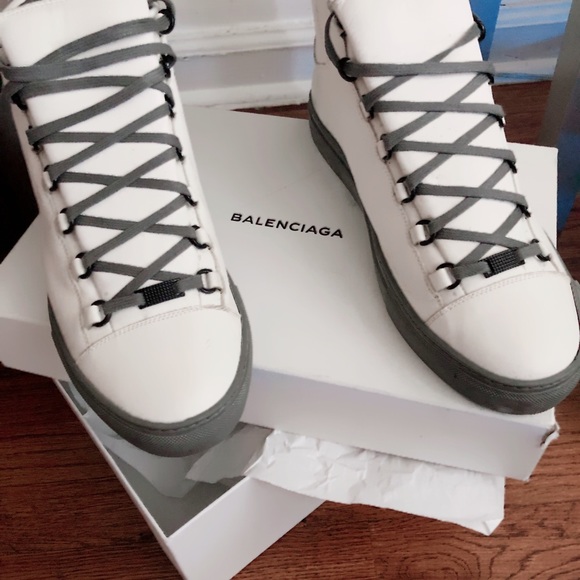 Men's Balenciaga Hightop Arena Sneakers
